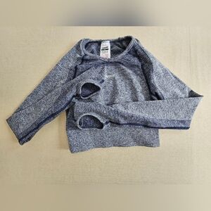 EUC Gymshark Flex Sports Long Sleeve Crop Top Size XS